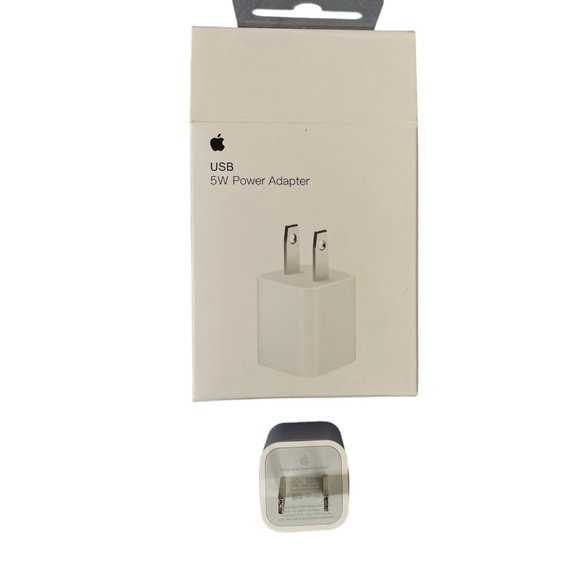 Original Apple 5W USB adapter and 1 Meter USB Lightning Cable New - Picture 2 of 4